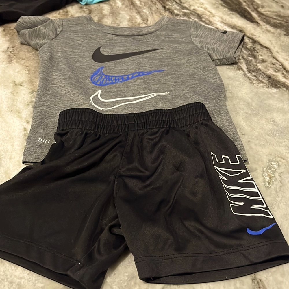 Nike black Dri-fit shirt and shorts